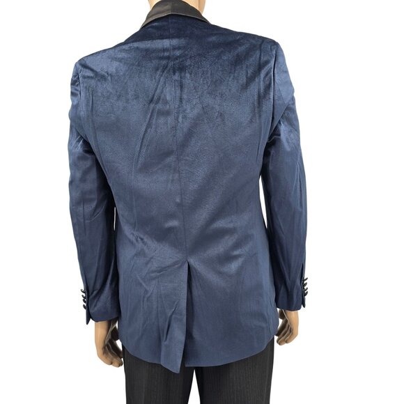 Harry Potter Wizarding World Ravenclaw 40R Mens Blue Velvet Blazer - Picture 3 of 11